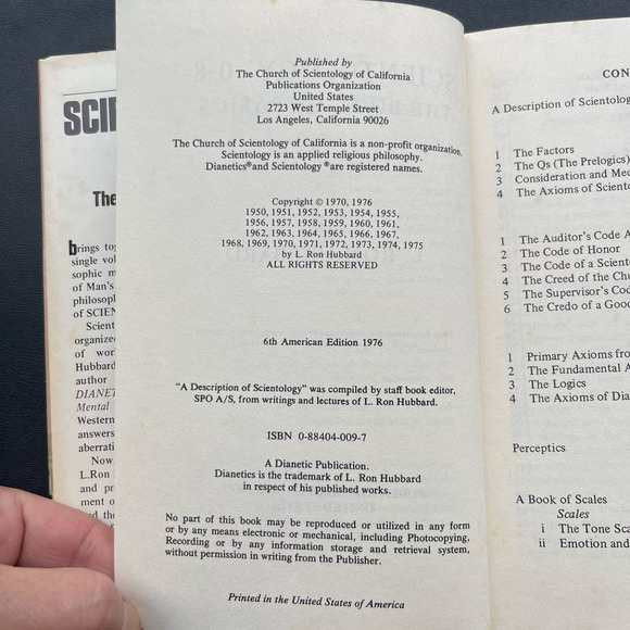 Scientology 0-80 The Book of Basics L.Ron Hubbard - Picture 6 of 7